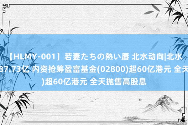 【HLMY-001】若妻たちの熱い唇 北水动向|北水成交净买入87.73亿 内资抢筹盈富基金(02800)超60亿港元 全天抛售高股息