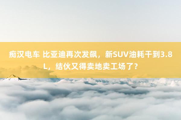 痴汉电车 比亚迪再次发飙，新SUV油耗干到3.8L，结伙又得卖地卖工场了？