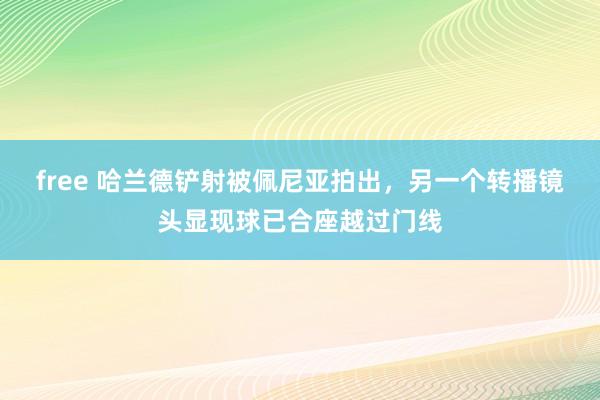 free 哈兰德铲射被佩尼亚拍出，另一个转播镜头显现球已合座越过门线