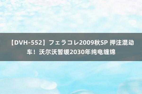 【DVH-552】フェラコレ2009秋SP 押注混动车！沃尔沃暂缓2030年纯电缠绵