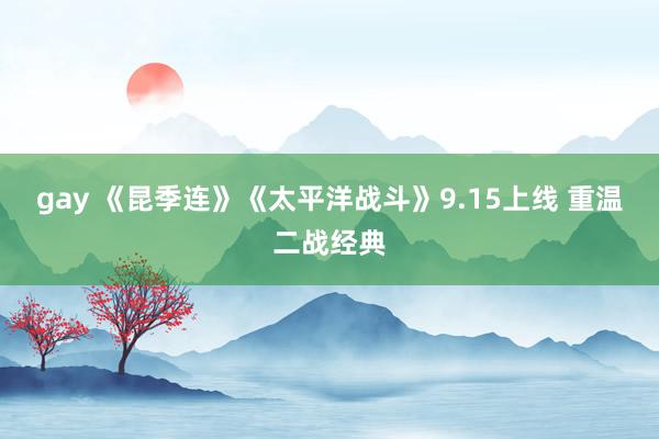 gay 《昆季连》《太平洋战斗》9.15上线 重温二战经典